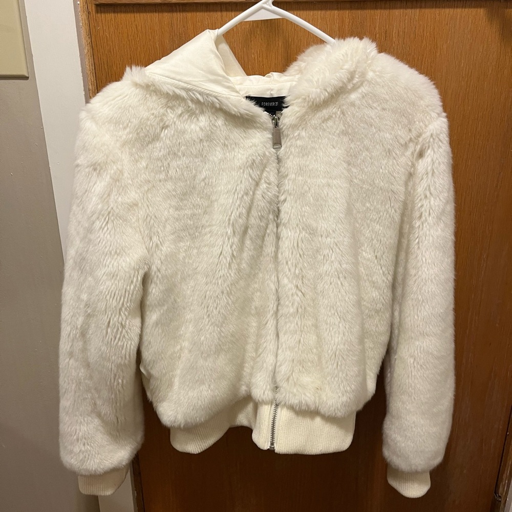 Fuzzy Zip Up Hoodie
